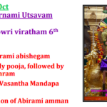 Thu 17th Oct Ippasi Pournami Utsavam and Kethara Gowri Viratham 6th Day